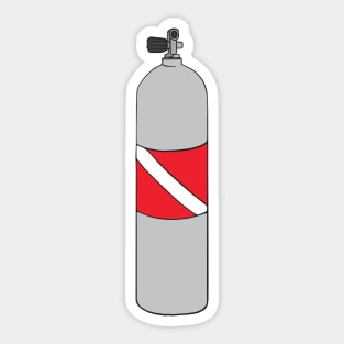 SCUBA Diving Tank Divers Down Flag Sticker